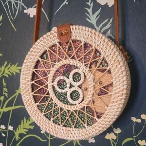 Bali Woven Round Purse